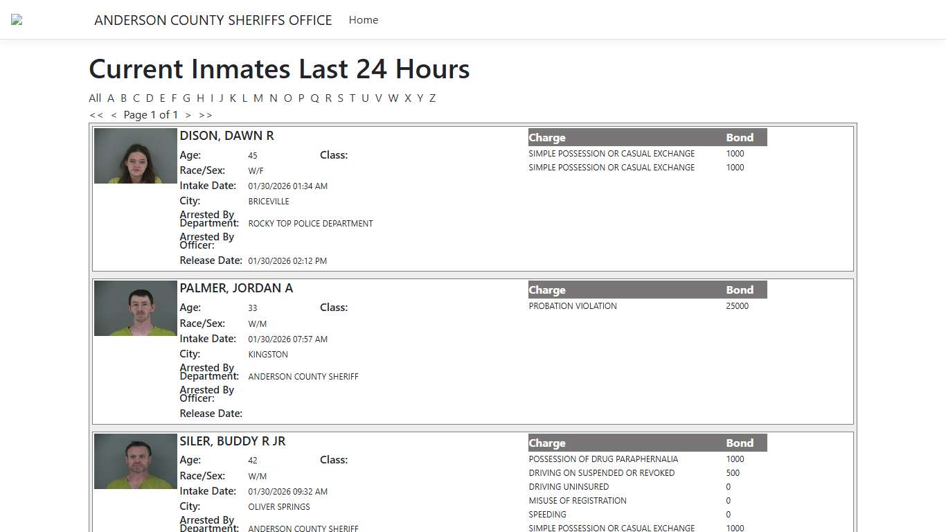 Inmates - ISOMS Portal